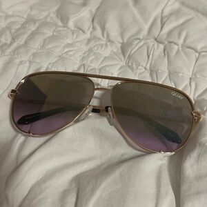 Quay pink reflective sunglasses